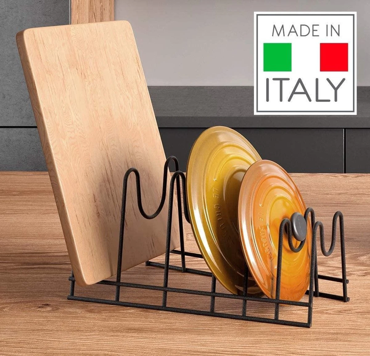 Tomado Metaltex Pannendekselrek - Zwart 5 Tomado Metaltex Pannendekselrek - Zwart - Afbeelding 3