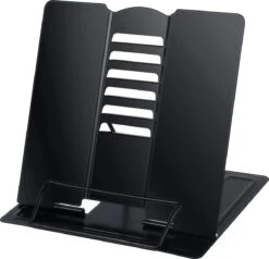 Wonix® - Boekenstandaard - Boekhouder - Documenthouder - Verstelbare - Opvouwbaar - Metaal - Zwart