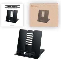 Wonix® - Boekenstandaard - Boekhouder - Documenthouder - Verstelbare - Opvouwbaar - Metaal - Zwart 15 Wonix® - Boekenstandaard - Boekhouder - Documenthouder - Verstelbare - Opvouwbaar - Metaal - Zwart -Thuisopslag 1200x1155 14