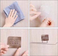 Keukenrolhouder - Keukenrolhouder Hangend - Keukenpapier Houder - Zelfklevend - RVS - Zilver – Handdoekhouder -Thuisopslag 1200x1157 4