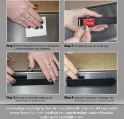 Staalsmid® - Vaatdoekhouder - Aanrecht Organiser Gootsteen – Gootsteen Organiser - Vaatdoek Houder Gootsteen - Vaatdoekhouder Zwart - Vaatdoekhouder RVS - Vaatdoek Rekje -Thuisopslag 1200x1158 11