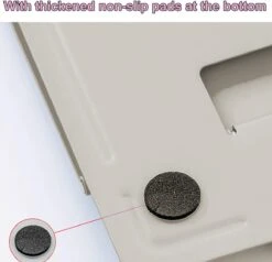 Wonix® - Boekenstandaard - Boekhouder - Kookboekstandaard - Documenthouder - Verstelbare - Opvouwbaar - Metaal - Wit -Thuisopslag 1200x1158 13