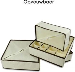 Merkloos Organizer Voor Kleding - Kledingverdeler - 4 Stuks - Opbergbox - Opbergsysteem 45 Vakken - Ondergoed / Sokken / Shirts / BH - Kastlade Verdeler - Kast Verdeler - Kledingkast -Thuisopslag 1200x1158 8