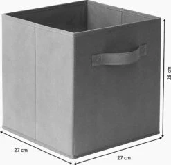 SWILIX ® Multifunctioneel Opbergmand / Opbergbox - 7 Stuks - 20 L - Grijs -Thuisopslag 1200x1160 4