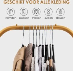 20 Anti Slip Kledinghangers - Draaibare Metalen Haak - Plooibaar - Zwart -Thuisopslag 1200x1160 7