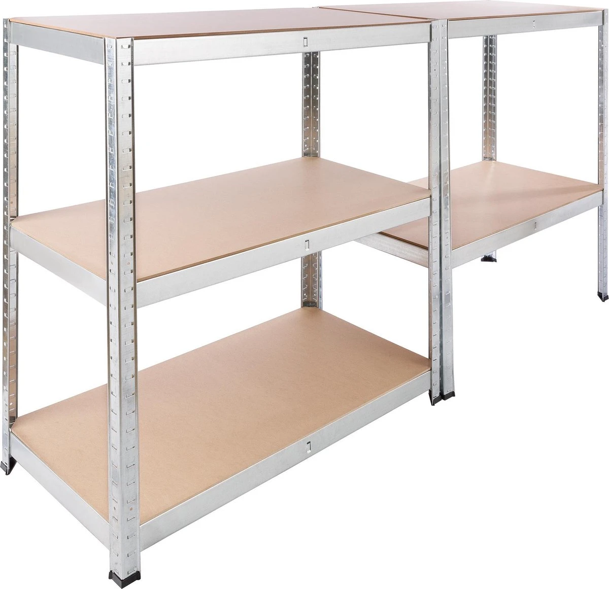 AREBOS Stellingkast - Opbergrek - 5 Planken - 1000 Kg Draagkracht - 90x45x200 Cm - Metaal/MDF - Te Gebruiken Als Werkbank 9 AREBOS Stellingkast - Opbergrek - 5 Planken - 1000 Kg Draagkracht - 90x45x200 Cm - Metaal/MDF - Te Gebruiken Als Werkbank - Afbeelding 7