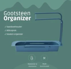 Merkloos Gootsteen Organizer - Aanrecht Organizer - Gootsteen Bakje - Vaatdoekhouder - Sponshouder - Opbergrek - Plastic 12 Merkloos Gootsteen Organizer - Aanrecht Organizer - Gootsteen Bakje - Vaatdoekhouder - Sponshouder - Opbergrek - Plastic -Thuisopslag 1200x1162 7