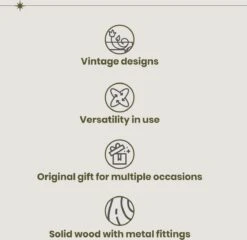 Brynnberg Vintage Schatkist Groot - Houten Kist Met Slot 40x19x22cm Massief Houten Schatkist Piratenjacht Hout Koloniale Stijl Piratenkist Geldkist Cadeau -Thuisopslag 1200x1164 8