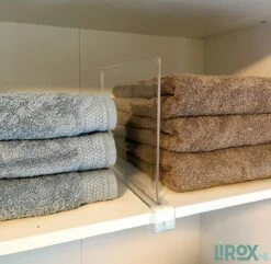 LIROX NL - Plank Verdeler - Plankverdeler - Kast Organizer - Kledingkast Organizer - Kast Verdeler Kleding - Plank Organizer - Boekenstandaard - Transparant -Thuisopslag 1200x1170 9