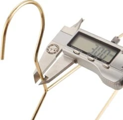 ACAZA 20 Luxe Metalen Kleerhangers - Premium Kledinghangers In Dik Metaal Voor Dressing Of Winkel - Goud -Thuisopslag 1200x1174 5