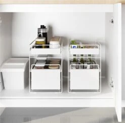 Doogo® Organizer - Gootsteenkast Organizer - Bureau Organizer - Kast Organizer - Ladekastje- Opbergrek - Badkamer Organizer - Wit 13 Doogo® Organizer - Gootsteenkast Organizer - Bureau Organizer - Kast Organizer - Ladekastje- Opbergrek - Badkamer Organizer - Wit -Thuisopslag 1200x1182 2