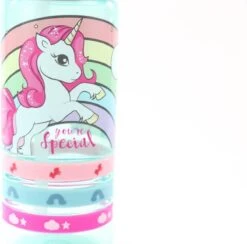 Unicorn Broodtrommel + PET Drinkfles Lichtblauw | Eenhoorn Lunchbox Set Voor Meisjes LS22 -Thuisopslag 1200x1184 1