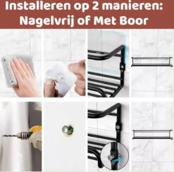 Mmoods Kruidenrek Ophangbaar Zonder Boren - 4 Laags Voor 24 Kruidenpotjes - Speciaal Voor Muur, Wandkast, Kastdeur - Hangende Kruidenorganizer Keuken - Keukenaccessoires -Thuisopslag 1200x1184 3