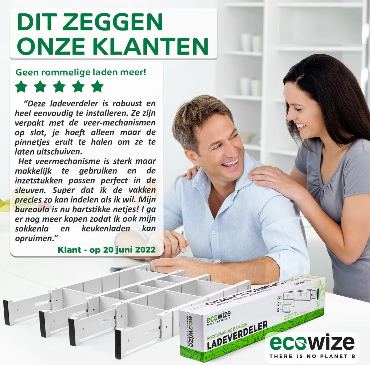 Ecowize Luxe Lade Organizer - Ladeverdeler Verstelbaar 100% Natuurlijk Bamboe - Set Van 4 Ladeverdelers, Uitschuifbaar (43cm Tot 56cm) - Eenvoudig Te Installeren Lade Verdeler Organizer Bakjes - Duurzaam Cadeau - Grijs/Wit/Natuur 9 Ecowize Luxe Lade Organizer - Ladeverdeler Verstelbaar 100% Natuurlijk Bamboe - Set Van 4 Ladeverdelers, Uitschuifbaar (43cm Tot 56cm) - Eenvoudig Te Installeren Lade Verdeler Organizer Bakjes - Duurzaam Cadeau - Grijs/Wit/Natuur - Afbeelding 7