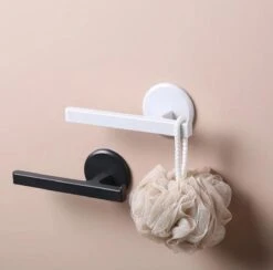 Vaatdoekhouder - Aanrecht Organiser Met Plaksticker - Gootsteenorganisers - Keuken Accessoires - Handdoekhaakjes - Zwart -Thuisopslag 1200x1185 7