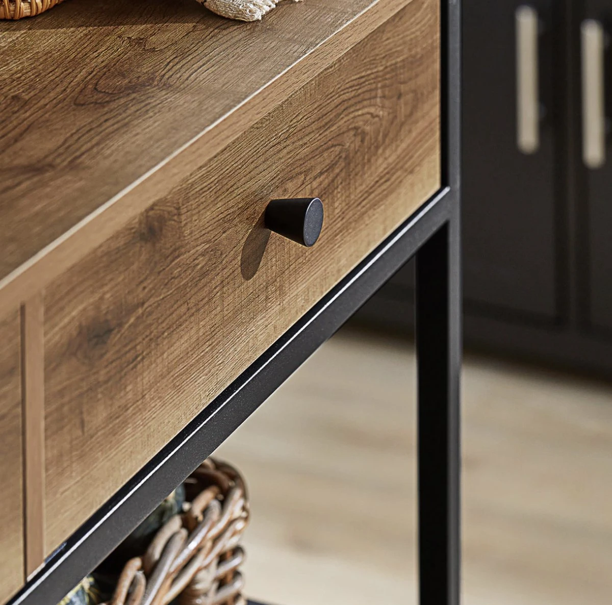 Mara Keukentrolley Op Wieltjes - Opbergtrolley - Serveerwagen - 2 Lades - 100 X 45 X 93 Cm 6 Mara Keukentrolley Op Wieltjes - Opbergtrolley - Serveerwagen - 2 Lades - 100 X 45 X 93 Cm - Afbeelding 4