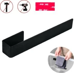 Lopoleis Vaatdoekhouder RVS – Mat Zwart – Keuken Organizers – Keuken Accessoires - Aanrecht Organiser -Thuisopslag 1200x1187 8