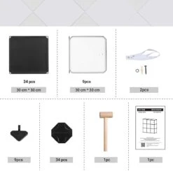 SONGMICS LPC116HS Opbergkast Met 9 Dobbelstenen, Kunststof Kledingkast Met Deuren, Schoenenrek, Opbergen Van Kleding, Schoenen, Speelgoed En Boeken, Steekrek, Eenvoudige Montage, Zwart 15 SONGMICS LPC116HS Opbergkast Met 9 Dobbelstenen, Kunststof Kledingkast Met Deuren, Schoenenrek, Opbergen Van Kleding, Schoenen, Speelgoed En Boeken, Steekrek, Eenvoudige Montage, Zwart -Thuisopslag 1200x1190 18