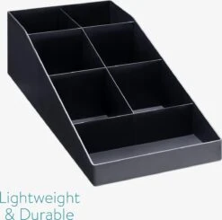 Navaris Organizer Voor Koffieaccessoires - Bakje Voor Suiker, Melk En Theezakjes - 7 Vakken - Zwart -Thuisopslag 1200x1190 8