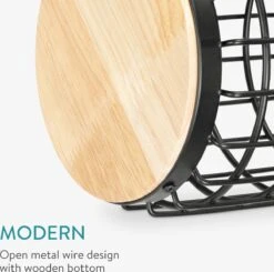 Navaris Spatelpot Voor De Keuken - Keukengerei Houder Voor Lepels En Spatels - Organizer Voor Keukenaccessoires - Lepelhouder Van Hout En Metaal -Thuisopslag 1200x1191 12