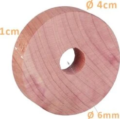 VITAMO™ Cederhouten Ringen 26 Stuks Tegen Motten En Ongedierte - Mottenbestrijding - Mottenballen - FSC Cederhout - Cederolie - Voor Kledinghangers - Kledingkast - Lades - 100% Natuurlijke Bescherming - Duurzaam En Herbruikbaar - Voordeelset -Thuisopslag 1200x1195 10