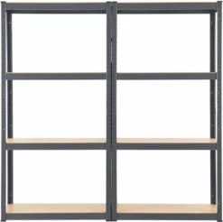 2 Stuks Magazijnstelling / Opbergrek - Easy - 160 X 80 X 40 Cm - Grijs