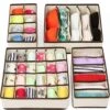 Merkloos Organizer Voor Kleding - Kledingverdeler - 4 Stuks - Opbergbox - Opbergsysteem 45 Vakken - Ondergoed / Sokken / Shirts / BH - Kastlade Verdeler - Kast Verdeler - Kledingkast