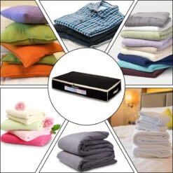 Housum Opbergtassen - Organizer Voor Dekbed En Kleding - Stof - Zwart - 2 Stuks 14 Housum Opbergtassen - Organizer Voor Dekbed En Kleding - Stof - Zwart - 2 Stuks -Thuisopslag 1200x1198 32