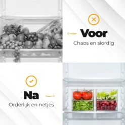 Stosh Koelkast Organizer - Opbergbox - Lade Organizer - Keuken Organizers - Opbergdoos - Koelkast Bakjes - Transparant - 4 Stuks -Thuisopslag 1200x1200 1007