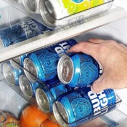 Emhouse Blikjeshouder Koelkast Organizer Mini 36x15x10 Cm Fris Blikken Bier Soda Can Transparant -Thuisopslag 1200x1200 1009