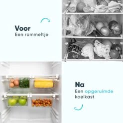 Banyu® Koelkast Organizer Set – Bewaardoos Doorzichtig – Keuken Accessoires Bakjes – Opbergbak – Incl. 4 Verdelers – BPA Vrij -Thuisopslag 1200x1200 1021