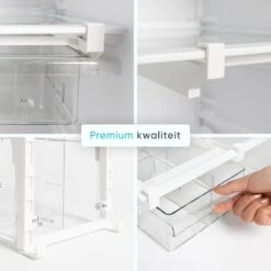 Banyu® Koelkast Organizer Set – Bewaardoos Doorzichtig – Keuken Accessoires Bakjes – Opbergbak – Incl. 4 Verdelers – BPA Vrij -Thuisopslag 1200x1200 1022