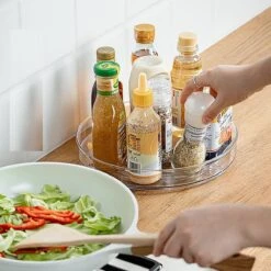 FLASHBOX | Lazy Susan | Draaiplateau | Keuken / Badkamer Organizer | 27 Cm (transparant)