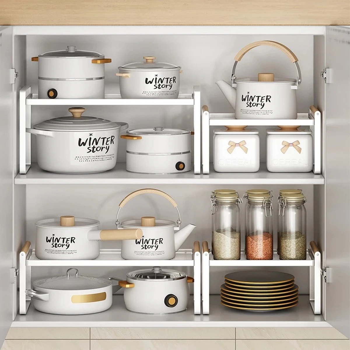 Keuken Organizers - Aanrecht Organiser - 23,8*40,3* 21 - Pannenrekken - Gootsteenkast Organizer - Bureau Organizer - Opbergrek - Kruidenrek - Kast Organizer - Badkamer Organizer 20 Keuken Organizers - Aanrecht Organiser - 23,8*40,3* 21 - Pannenrekken - Gootsteenkast Organizer - Bureau Organizer - Opbergrek - Kruidenrek - Kast Organizer - Badkamer Organizer - Afbeelding 18