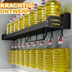 Happyment® Kruidenrek Ophangbaar 50CM - Pannenrek Hangend - Keukenrek Organizers - Aanrecht Organizer - Black Friday - Kerstcadeau -Thuisopslag 1200x1200 1112