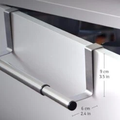 Tatkraft Spread - Verstelbaar RVS Kastdeur Handdoekrek - Keukenkast Deur Handdoek/Vaatdoek Houder Rek Stang Hanger - Towel Rack Kast Deurhanger Deurhaak Keuken - Uitschuifbaar In Lengte Van 25-40 CM -Thuisopslag 1200x1200 1132