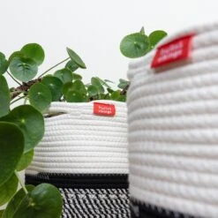 Fruits & Vikings Manden Set Van 2 - Zwart / Wit / Grijs - Kast Organizer - Wassorteerder - Kinderkamer / Badkamer / Speelgoed -Thuisopslag 1200x1200 1151