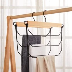ACAZA Broekhangers - Set Van 3 Kledinghangers Met 3 Houders - Opbergers Voor Broeken Of Rokken - Ruimtebesparend -Thuisopslag 1200x1200 1154