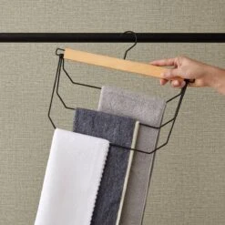 ACAZA Broekhangers - Set Van 3 Kledinghangers Met 3 Houders - Opbergers Voor Broeken Of Rokken - Ruimtebesparend -Thuisopslag 1200x1200 1155