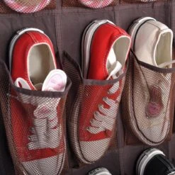 Schoenenkast Hangend - Schoenenzak 24 Vakken - Opbergen Van Schoenen Aan Deur - Schoenenzak Bruin - Oplossing Voor Rondslingerende Schoenen - Hoogwaardige Schoenenkast -Thuisopslag 1200x1200 1164