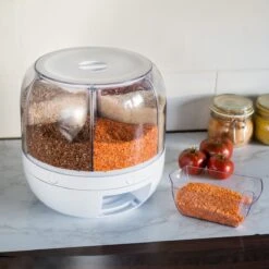 Roterende Voedsel Dispenser - 6 Vakken - Met Doseerschep - BPA Vrij - Handig -Thuisopslag 1200x1200 119