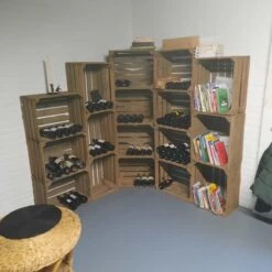 AMISHOUT - Gebruikte Fruitkist 50x40x30 Cm -Thuisopslag 1200x1200 1209