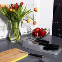 Springos Messenorganiser | Bestekbak | 39 X 14 X 7.5 Cm | Grijs -Thuisopslag 1200x1200 1253