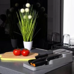 Springos Messenorganiser | Bestekbak | 39 X 14 X 7.5 Cm | Grijs -Thuisopslag 1200x1200 1254