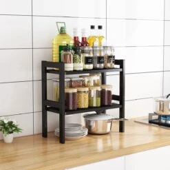 Sens Design Keuken Organizer - Keuken Accessoires - 2 Laags - Zwart -Thuisopslag 1200x1200 1264