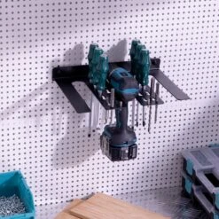 Navaris Gereedschapshouder Voor De Werkplaats - Ophangsysteem Voor 3 Boormachines - Organizer Voor Gereedschap - Ook Geschikt Voor Pegboards -Thuisopslag 1200x1200 1272