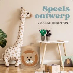 Wasmand & Opbergmand Kinderkamer – Speelgoedmand Leeuw Voor Kinderen – Jungle Speelgoedkist -Thuisopslag 1200x1200 1277