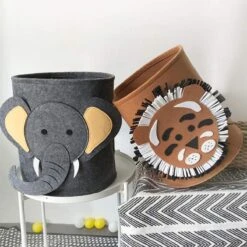 Speelgoedmand Kinderen – Opbergmand Kinderkamer Wasmand – Kind Opbergzak Speelgoed – Speelgoedkist Decoratie - Olifant -Thuisopslag 1200x1200 1305