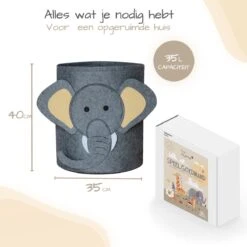 Speelgoedmand Kinderen – Opbergmand Kinderkamer – Speelgoed Opbergen – Speelgoedkist - Olifant 13 Speelgoedmand Kinderen – Opbergmand Kinderkamer – Speelgoed Opbergen – Speelgoedkist - Olifant -Thuisopslag 1200x1200 1306