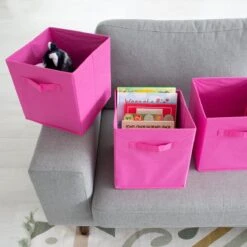 LifeGoods Kast Organizers - 6 Stuks - 20L - Textiel - Roze -Thuisopslag 1200x1200 1331